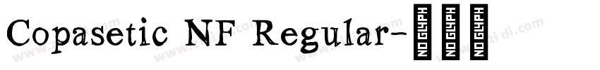 Copasetic NF Regular字体转换
